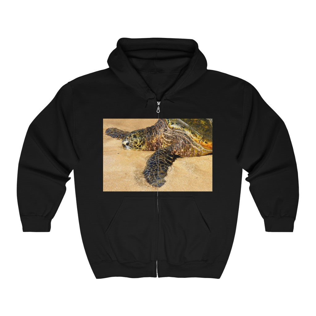 "Glistening Journey" - Unisex Full Zip Hooded Sweatshirt - Fry1Productions