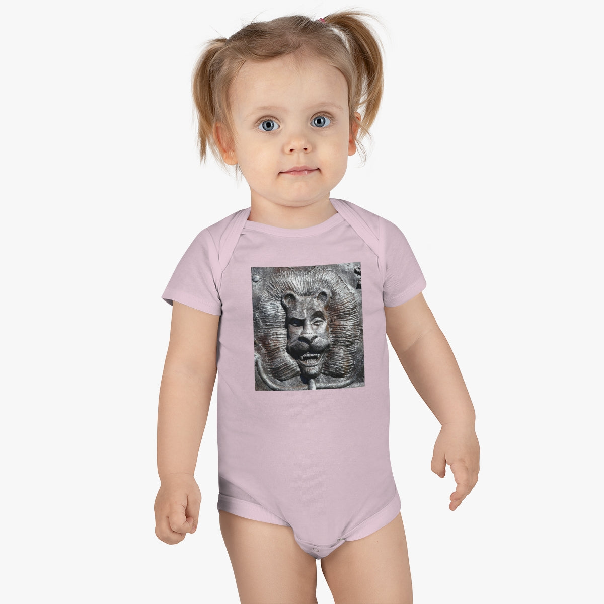 Lion's Friends Forever - Baby Short Sleeve Onesie - Fry1Productions