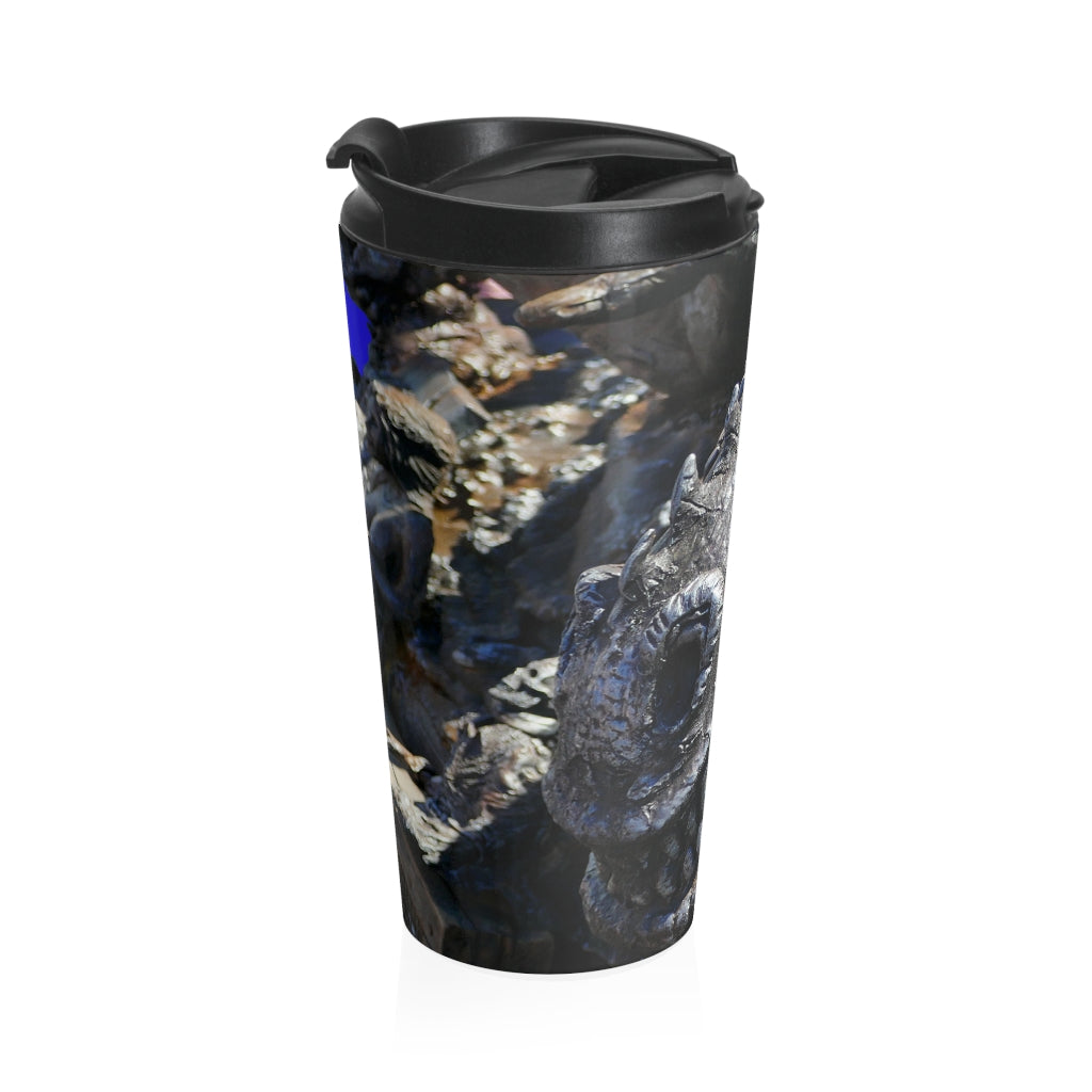 "Delectable Vision" - Stainless Steel Travel Mug 15 oz - Fry1Productions