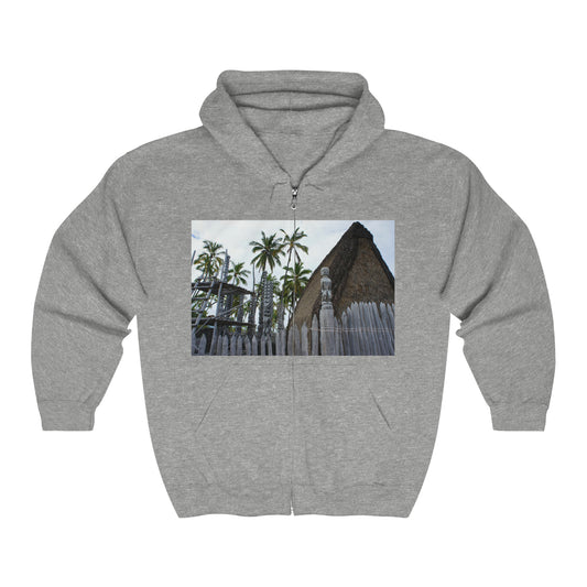 Precious Sanctuary - Unisex Heavy Blend Full Zip Hooded Sweatshirt - Fry1Productions