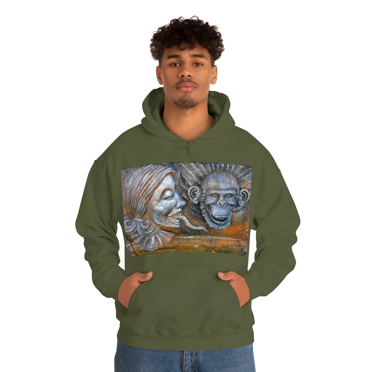 Snakily Speaking - Unisex Heavy Blend Hooded Sweatshirt - Fry1Productions