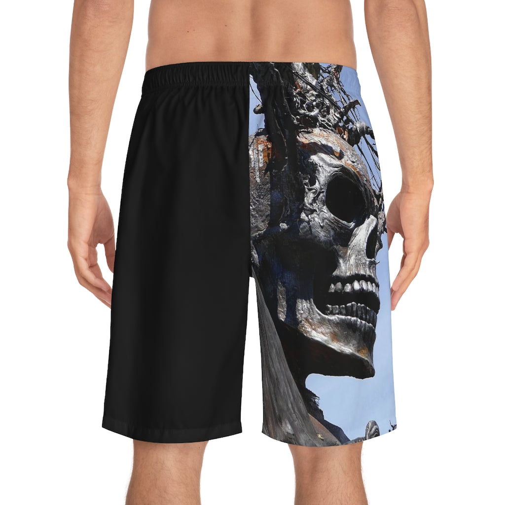 Skull Warriors - Men's Board Shorts - Fry1Productions