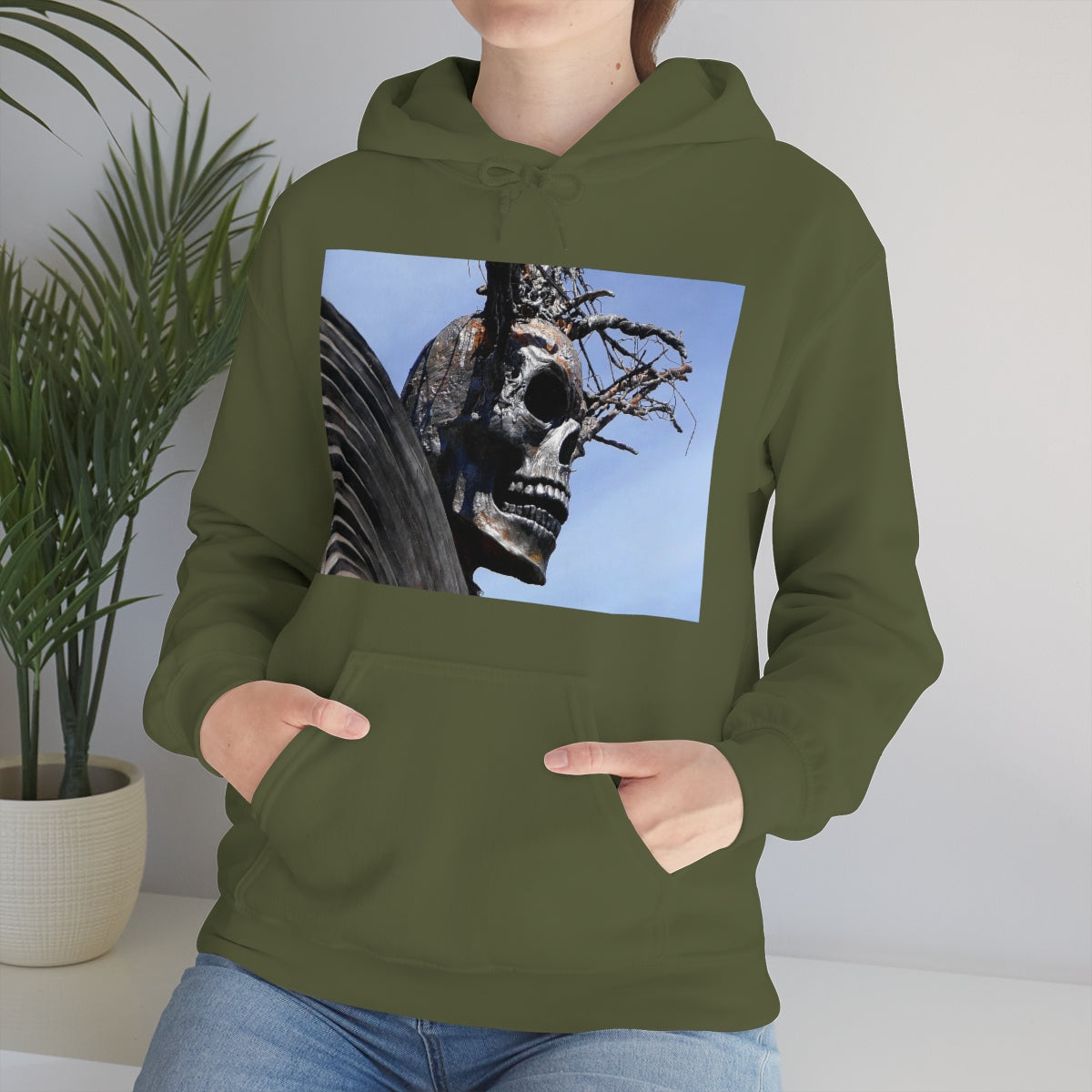 Skull Warrior - Unisex Heavy Blend Hooded Sweatshirt - Fry1Productions