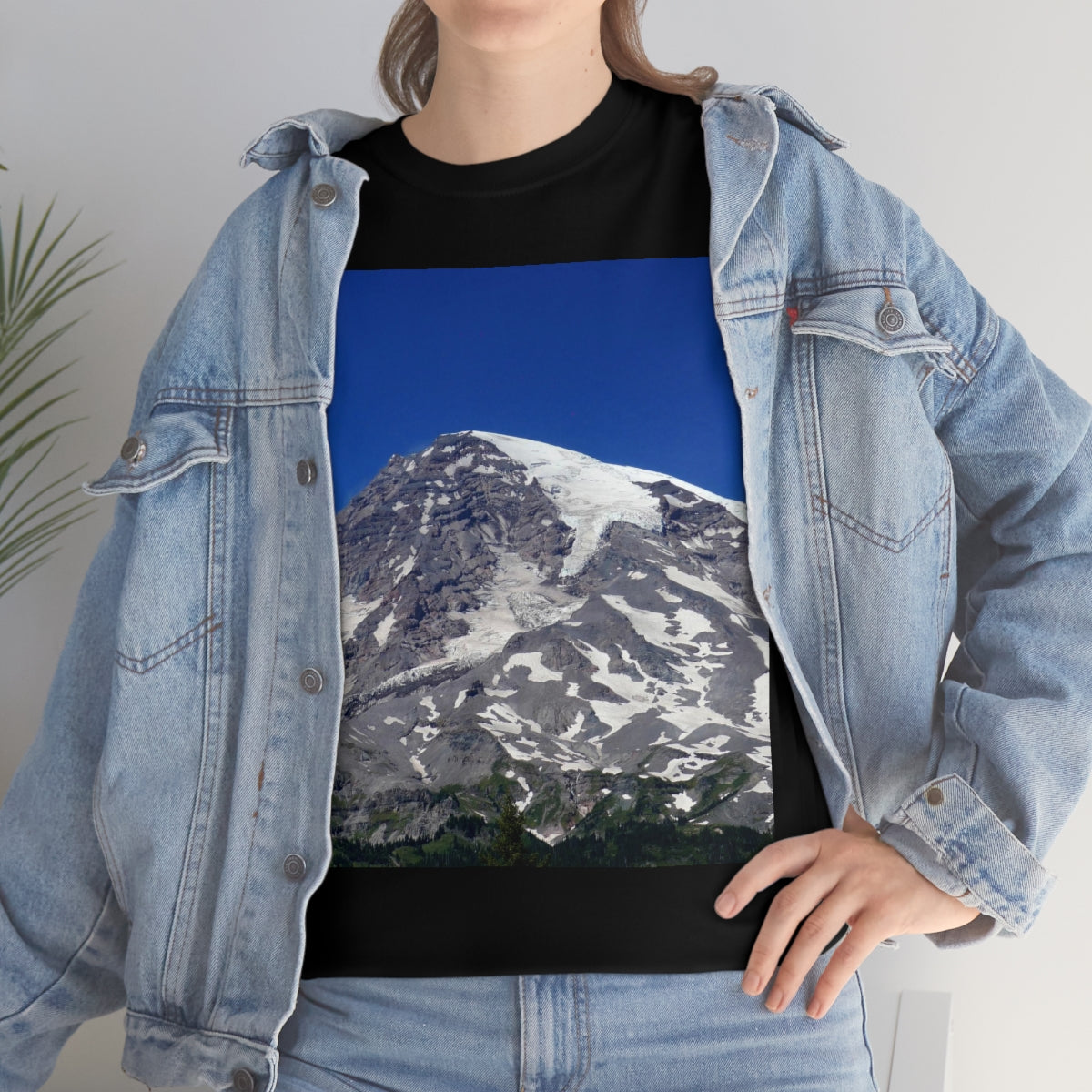 Majestic Mt. Rainier - Unisex Heavy Cotton Tee - Fry1Productions