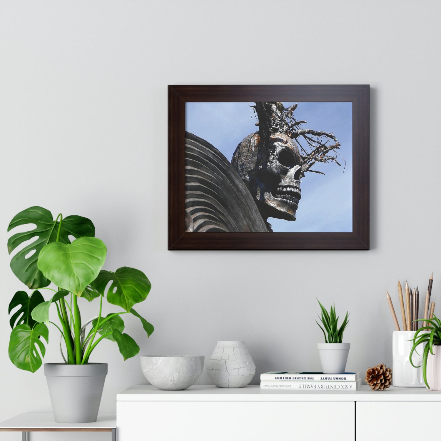 Skull Warrior - Framed Horizontal Poster - Fry1Productions