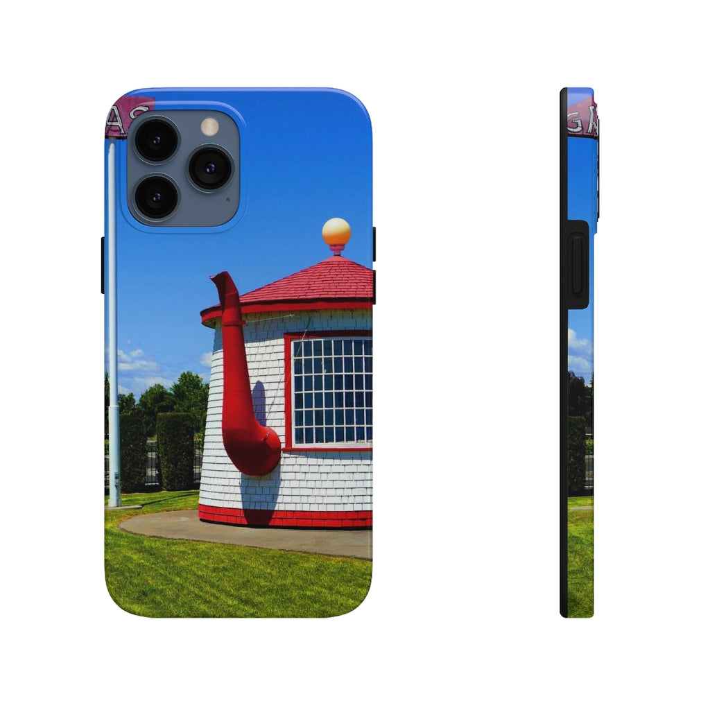 "Historic Teapot Dome Service Station" - iPhone Tough Case - Fry1Productions