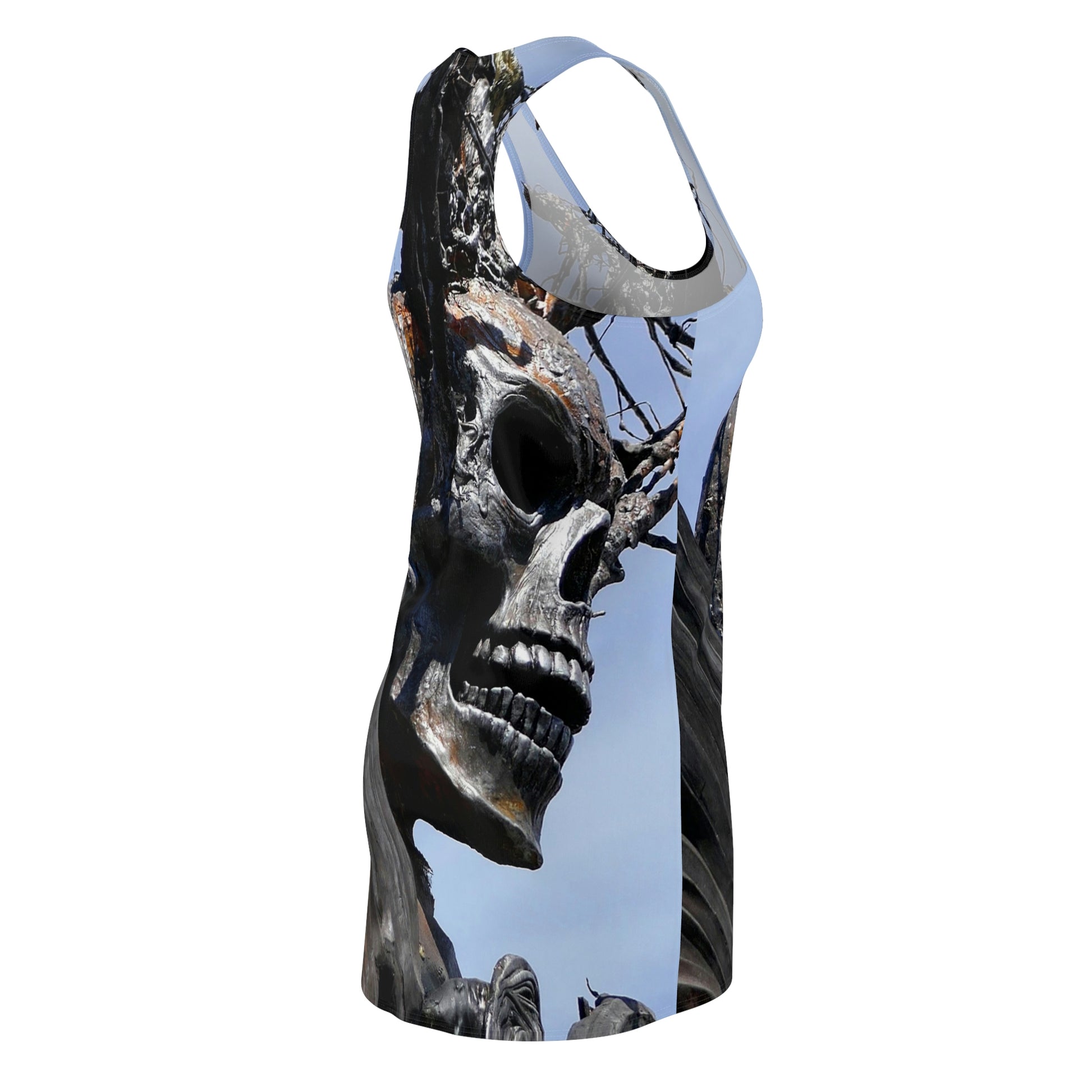 Skull Warrior - Women's All-Over Print Racerback Dress - Fry1Productions