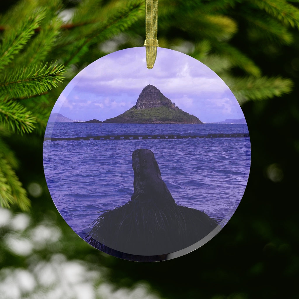 Wade To Chinaman's Hat - Glass Ornament - Fry1Productions