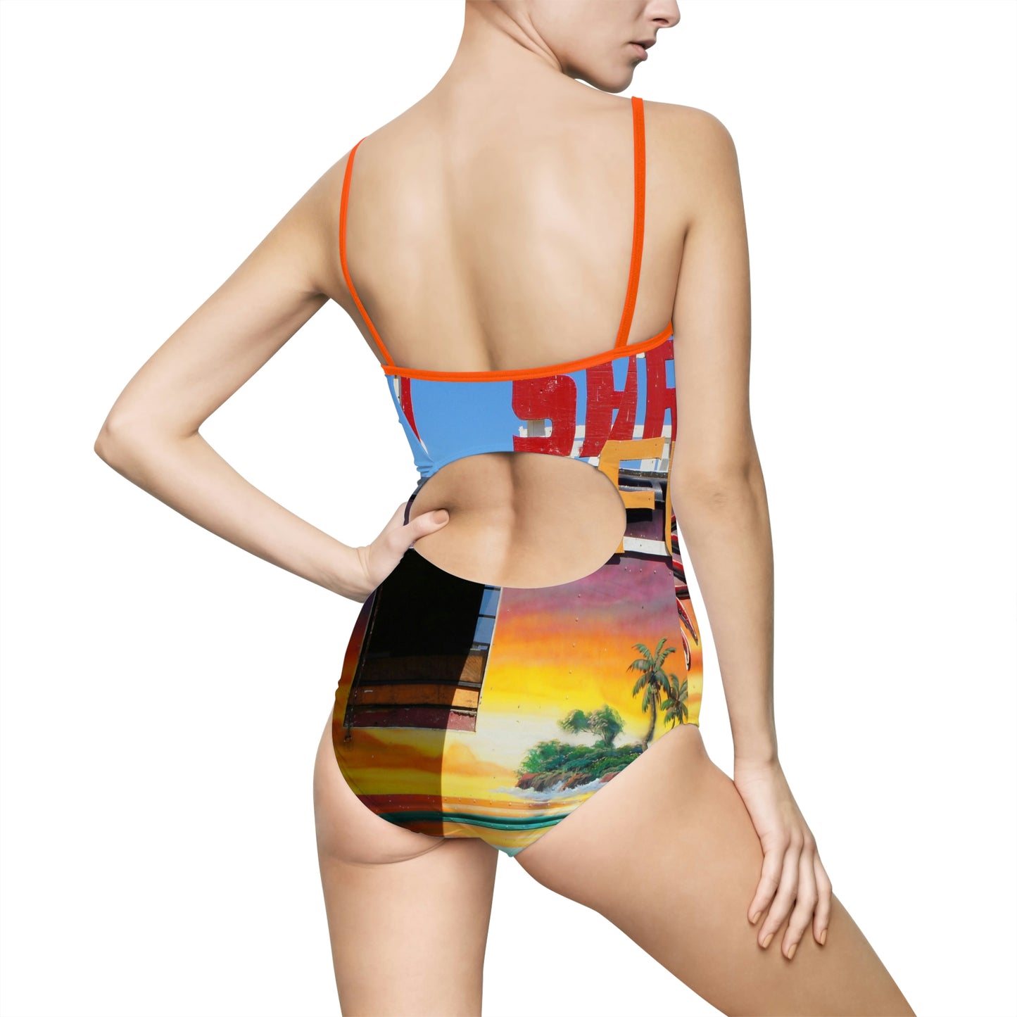 Island Love - Women's One-Piece Swimsuit - Fry1Productions