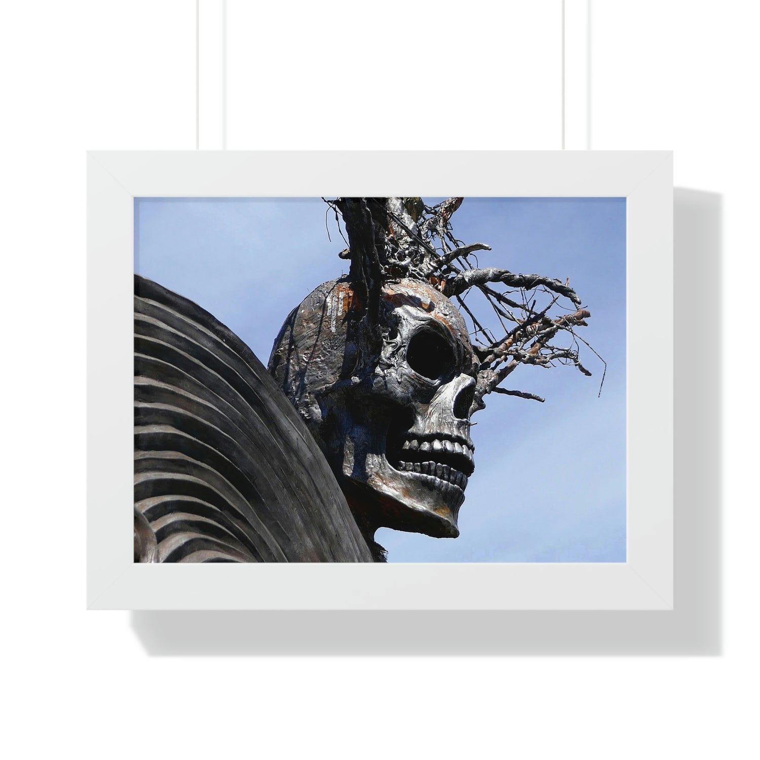 Skull Warrior - Framed Horizontal Poster - Fry1Productions