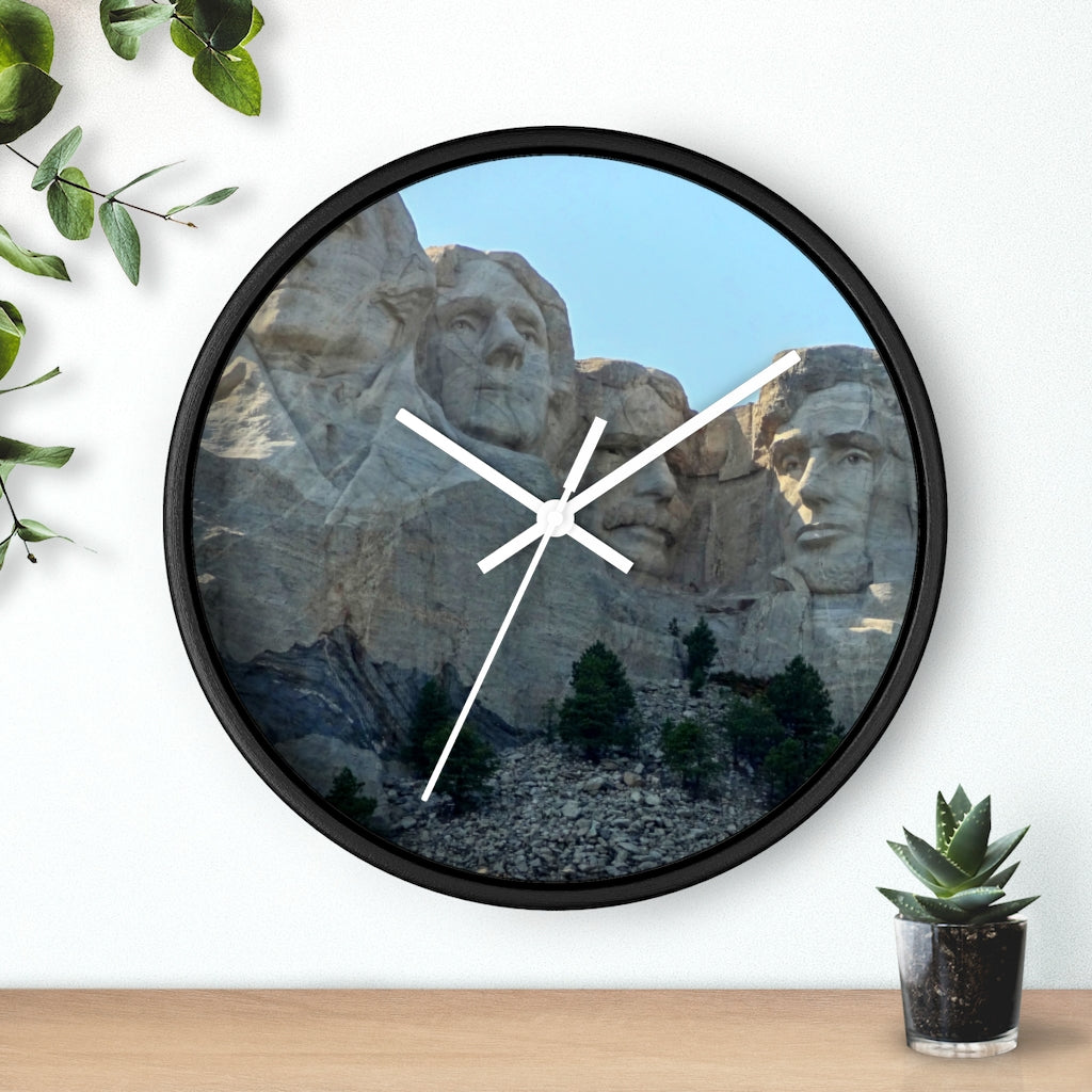 "History Remembered Forever" - 10" Wooden Frame Wall Clock - Fry1Productions