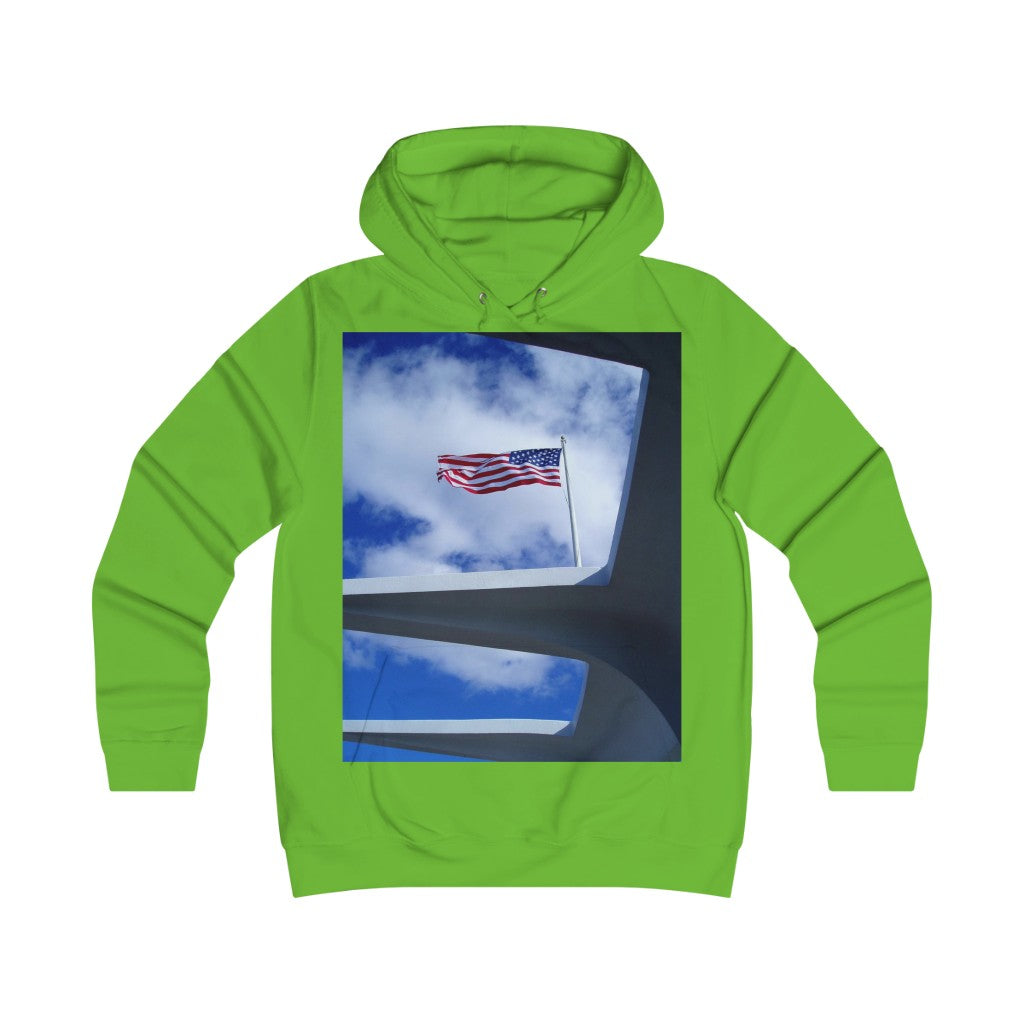 "In Solemn Remembrance" - Girlie College Hoodie - Fry1Productions