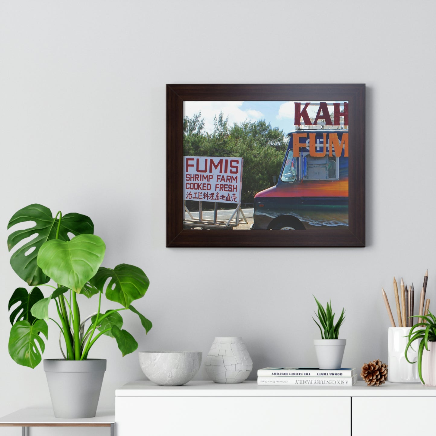 Aloha Keanu - Framed Horizontal Poster - Fry1Productions