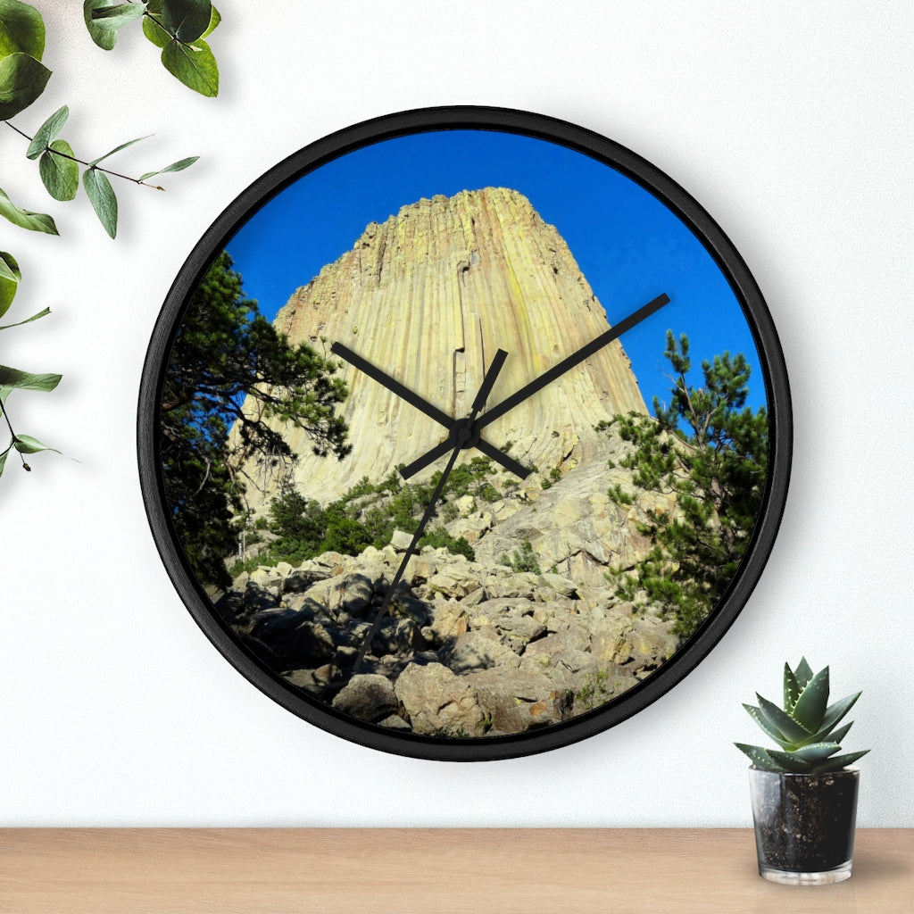 "Reaching Heaven"  - 10" Wooden Frame Wall Clock - Fry1Productions