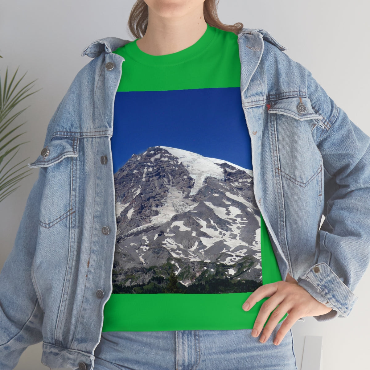 Majestic Mt. Rainier - Unisex Heavy Cotton Tee - Fry1Productions