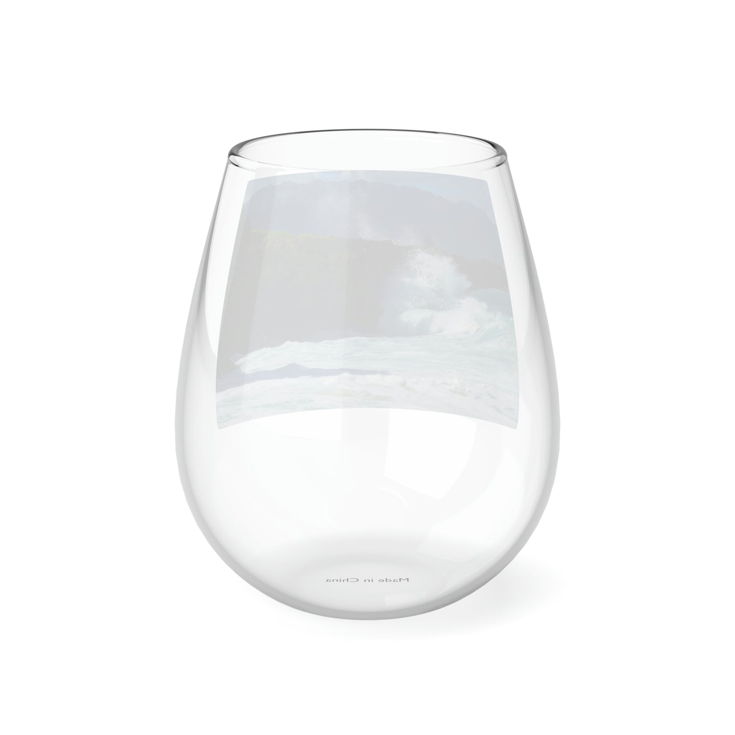 Rockin Surfer's Rope - Stemless Wine Glass, 11.75 oz - Fry1Productions