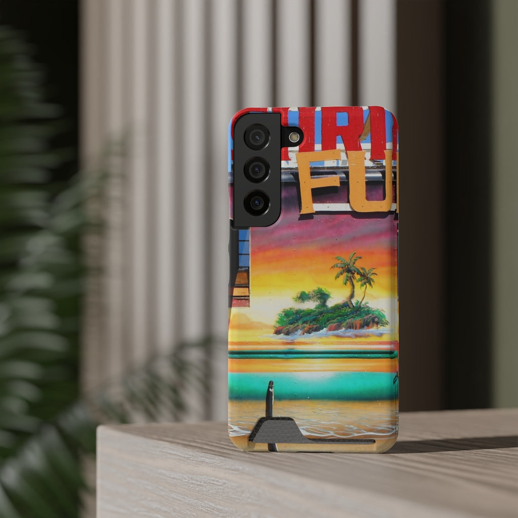 "Island Love" - Galaxy S22 S21 & iPhone 13 Case With Card Holder - Fry1Productions