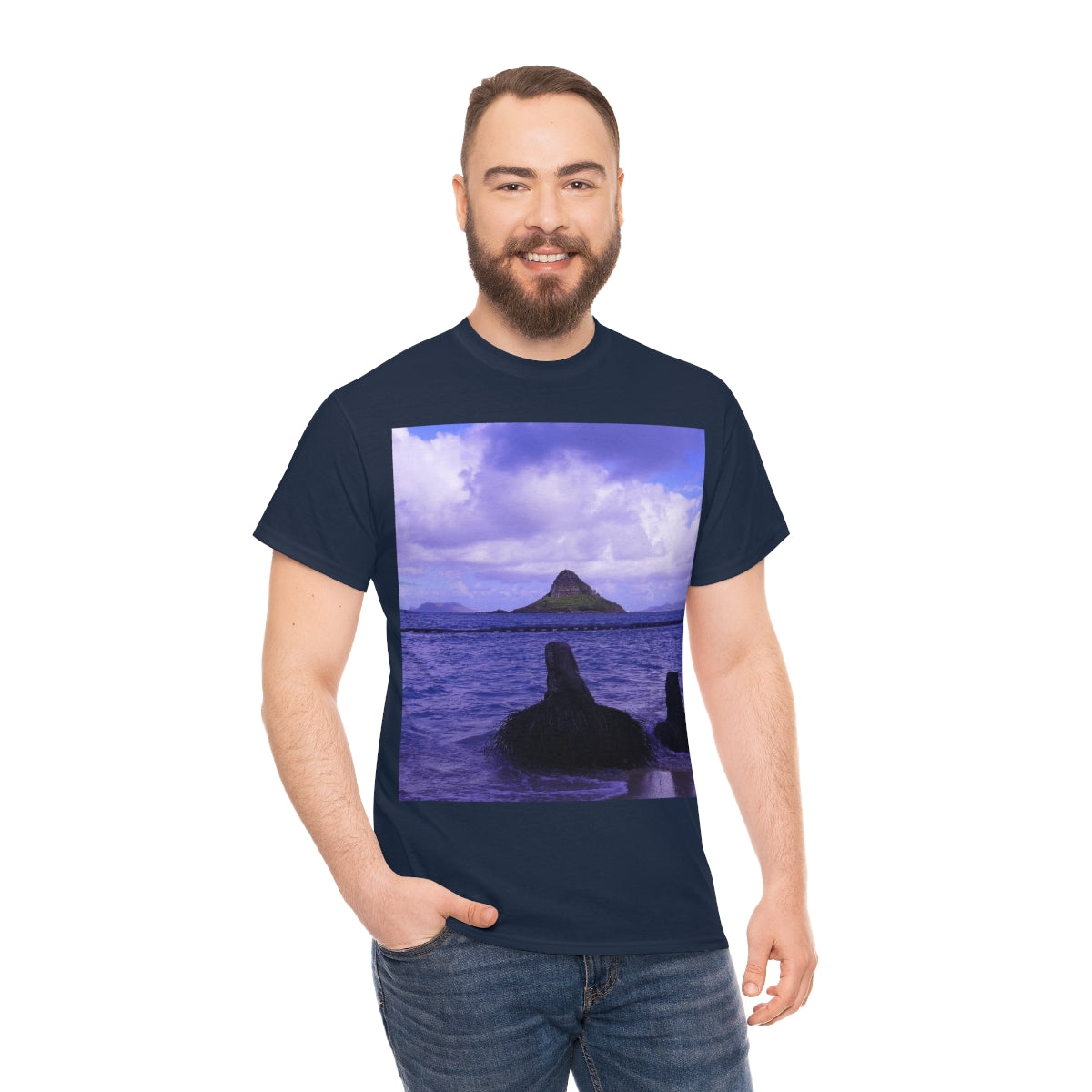 Wade To Chinaman's Hat - Unisex Heavy Cotton Tee - Fry1Productions