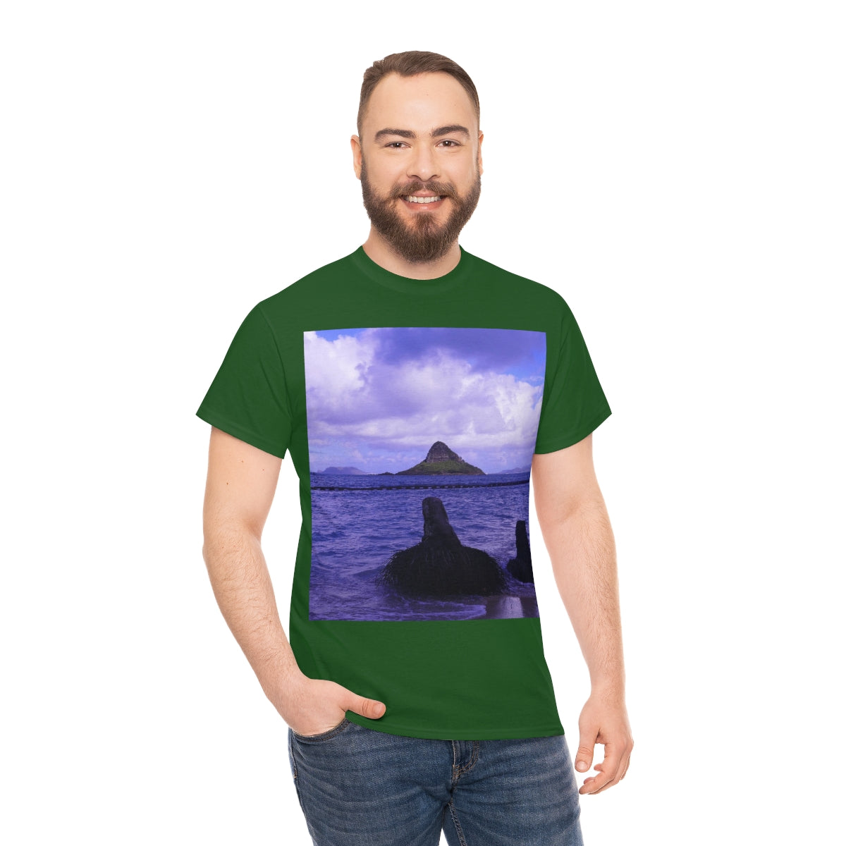 Wade To Chinaman's Hat - Unisex Heavy Cotton Tee - Fry1Productions