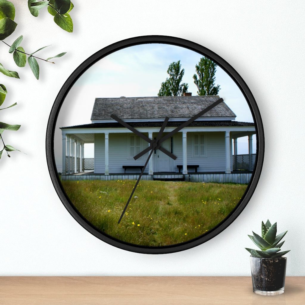 "Tenacious Sentinel" - 10" Wooden Frame Wall Clock - Fry1Productions