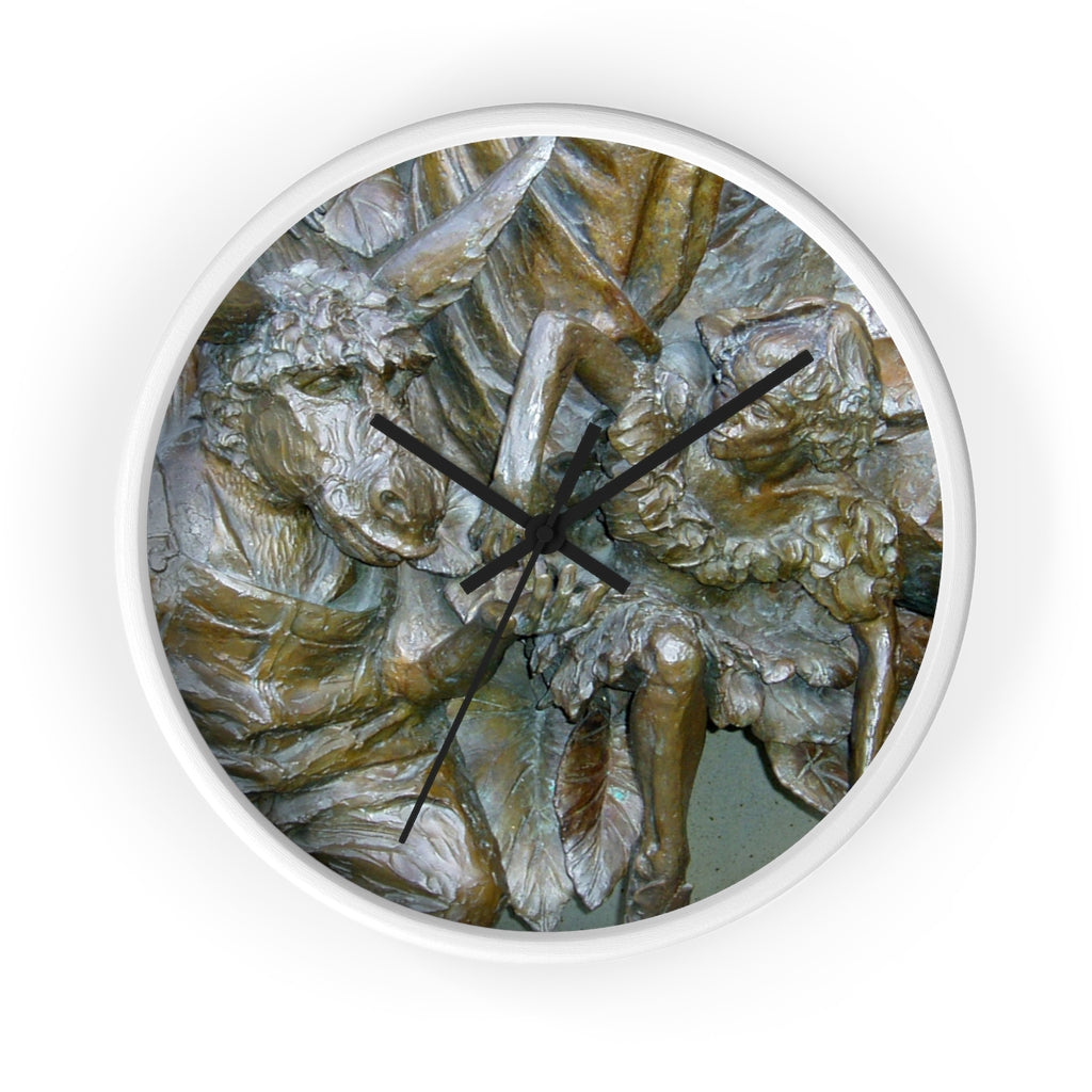 "Flight Love" - 10" Wooden Frame Wall Clock - Fry1Productions