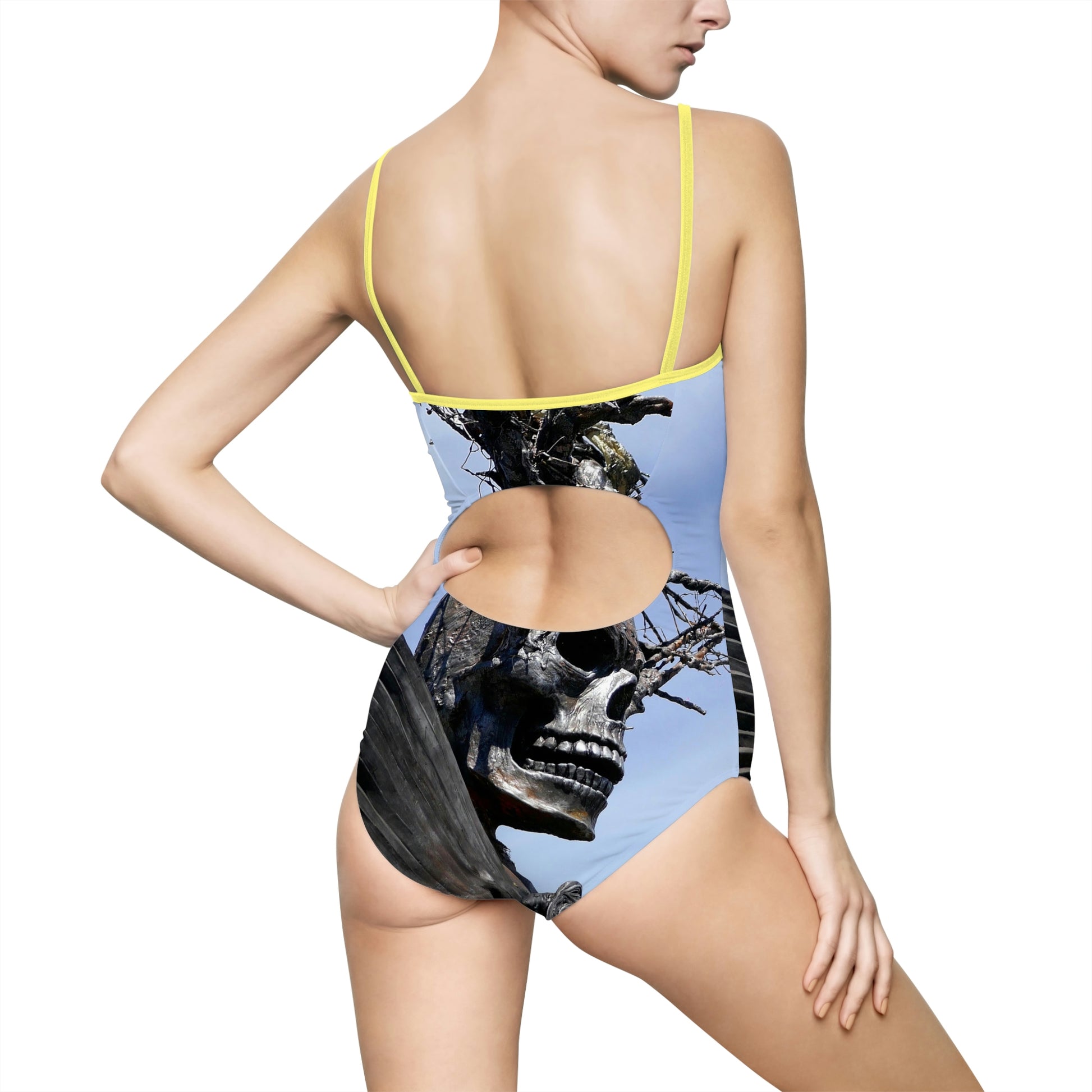 Skull Warrior - Women's One-Piece Swimsuit - Fry1Productions