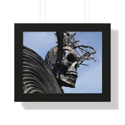Skull Warrior - Framed Horizontal Poster - Fry1Productions