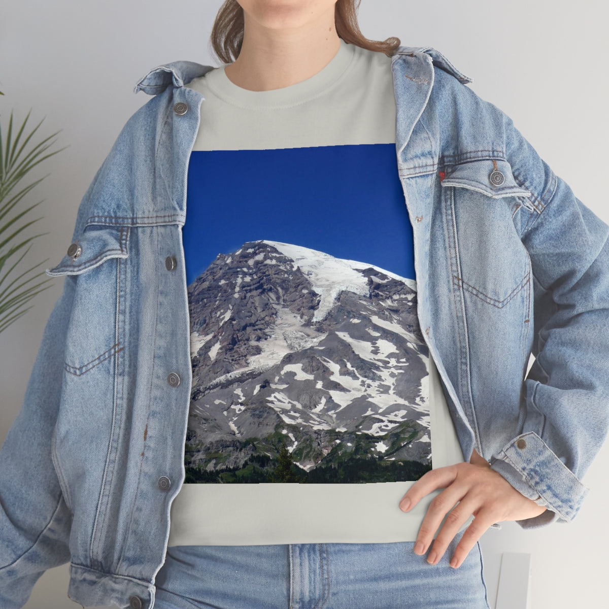 Majestic Mt. Rainier - Unisex Heavy Cotton Tee - Fry1Productions