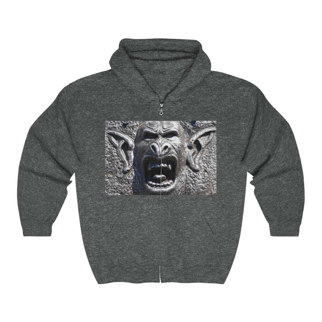 "Frenzy Scream" - Unisex Full Zip Hooded Sweatshirt - Fry1Productions