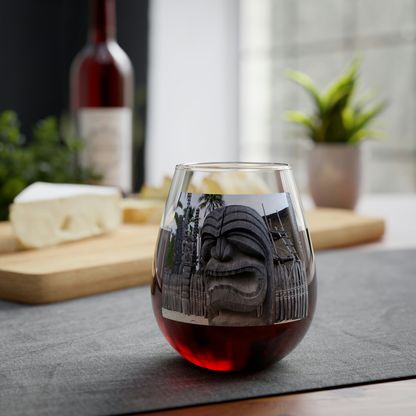Fierce Guardian - Stemless Wine Glass, 11.75 oz - Fry1Productions