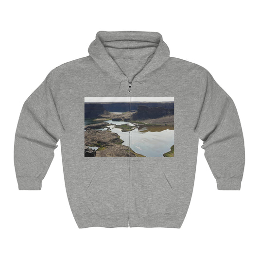Reminisce of Ancient Thunder - Unisex Heavy Blend Full Zip Hooded Sweatshirt - Fry1Productions