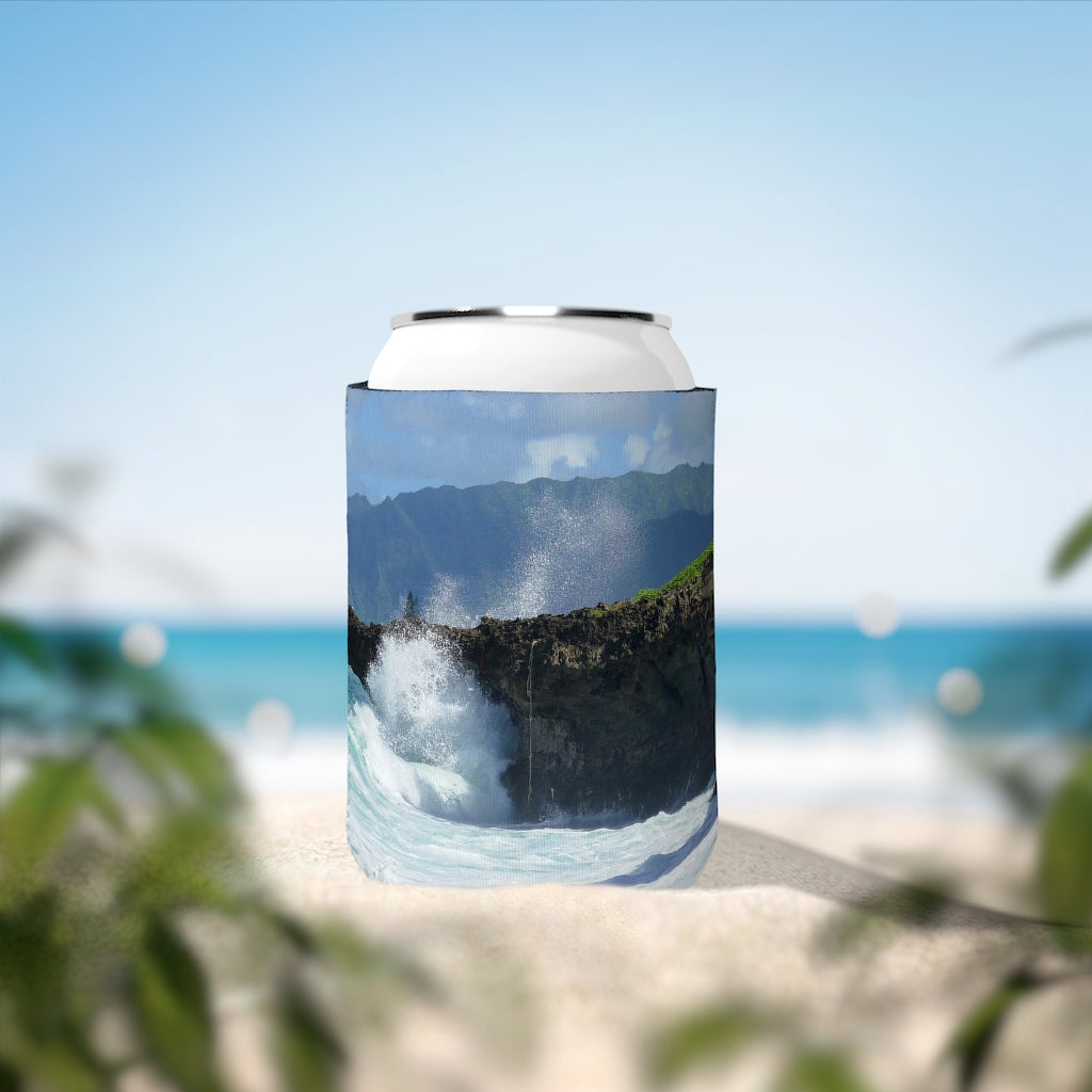 Rockin Surfer's Rope - Can Cooler Neoprene Sleeve 12oz - Fry1Productions