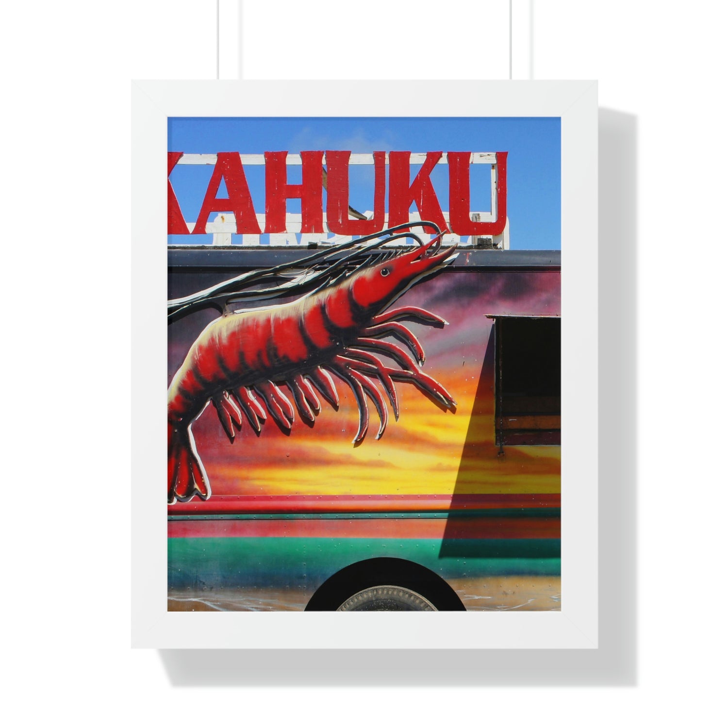 Kahuku Kai - Framed Vertical Poster - Fry1Productions