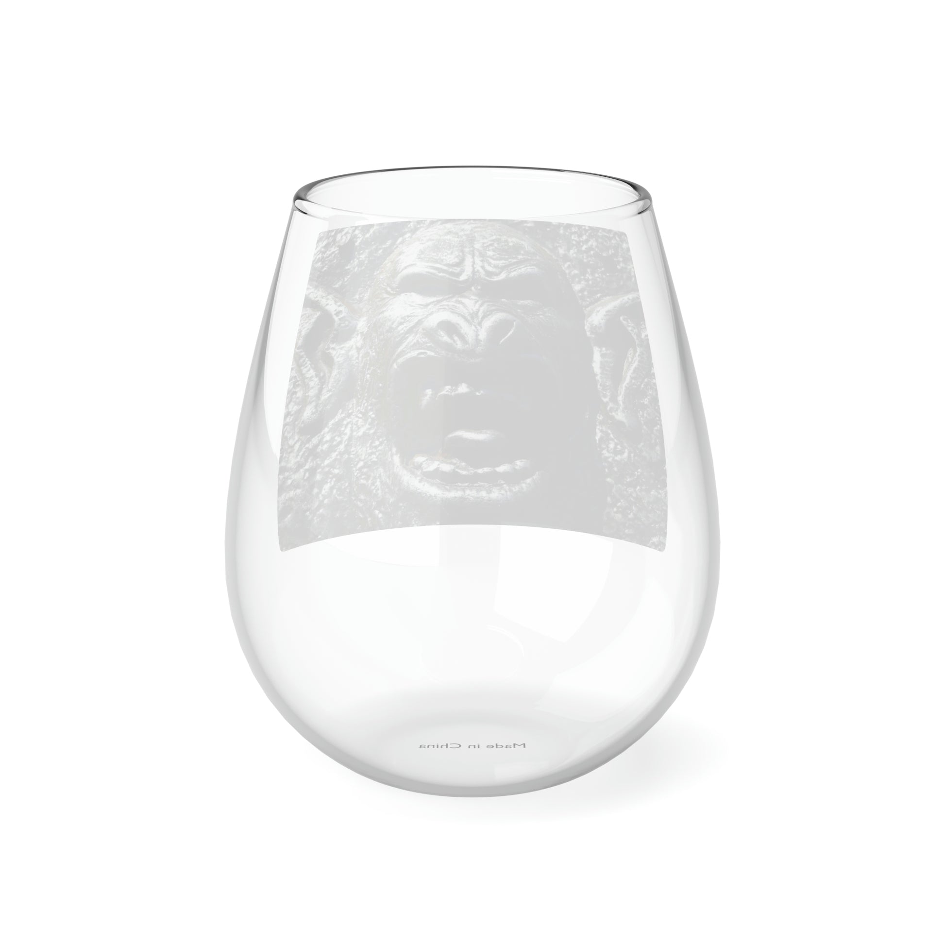 Frenzy Scream - Stemless Wine Glass, 11.75 oz - Fry1Productions