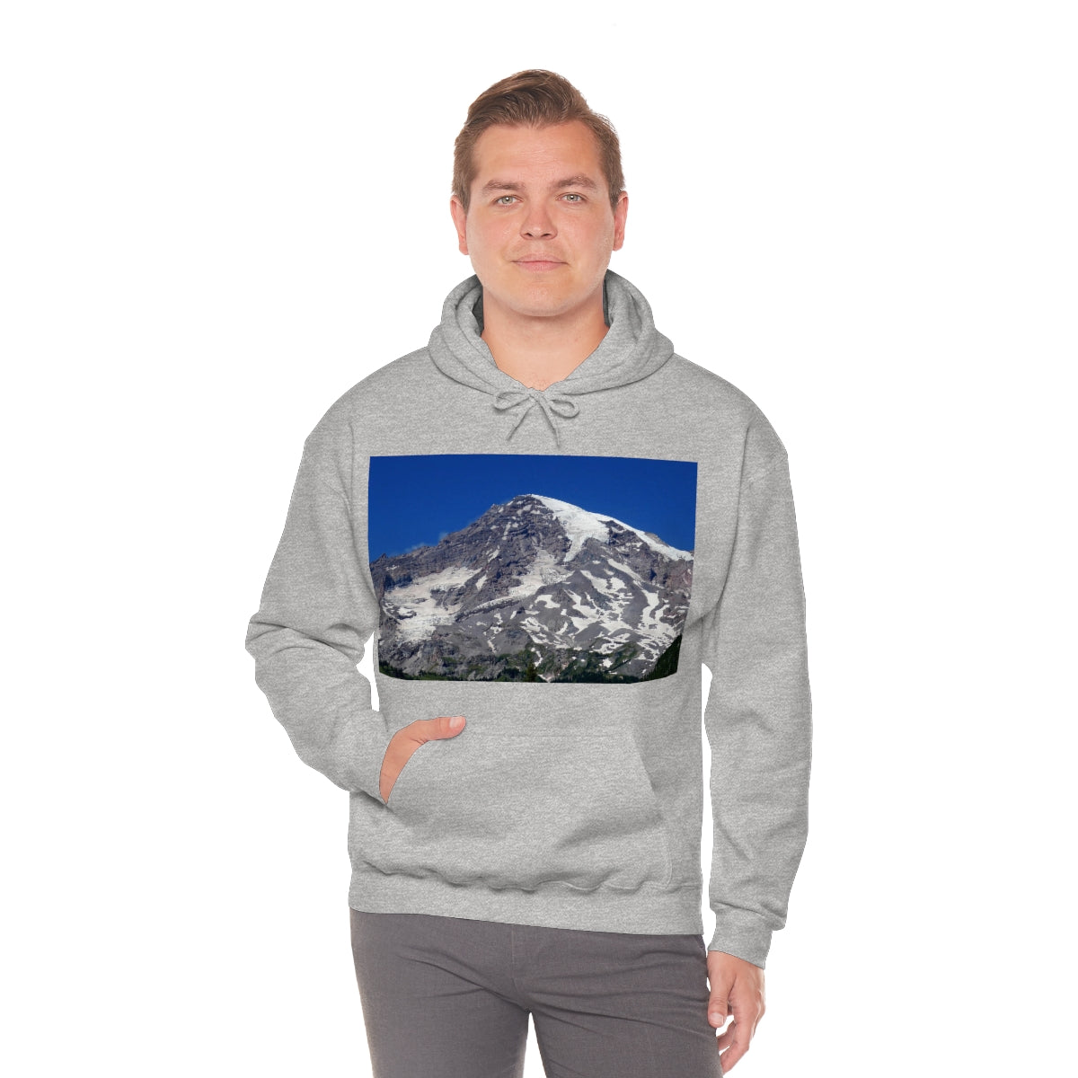 Majestic Mt. Rainier - Unisex Heavy Blend Hooded Sweatshirt - Fry1Productions