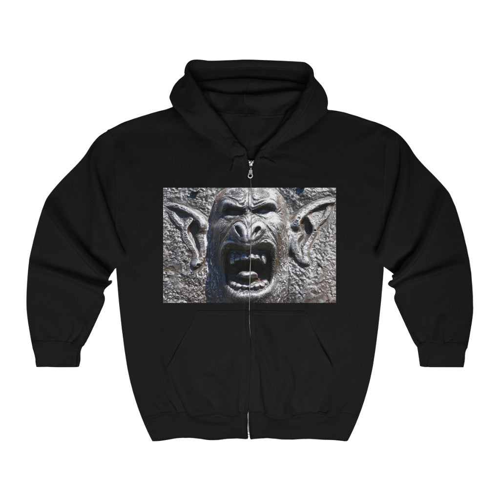 "Frenzy Scream" - Unisex Full Zip Hooded Sweatshirt - Fry1Productions