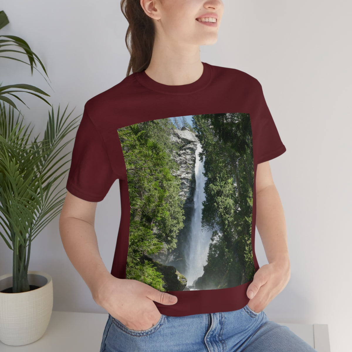 Roaring Rainbow Falls - Unisex Jersey Short Sleeve T-Shirt - Fry1Productions