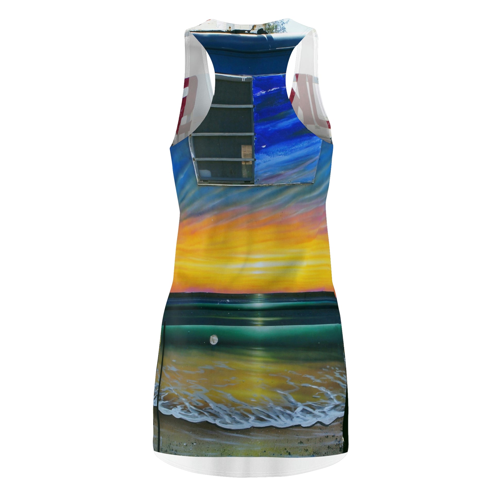 Fumis Aloha - Women's All-Over Print Racerback Dress - Fry1Productions