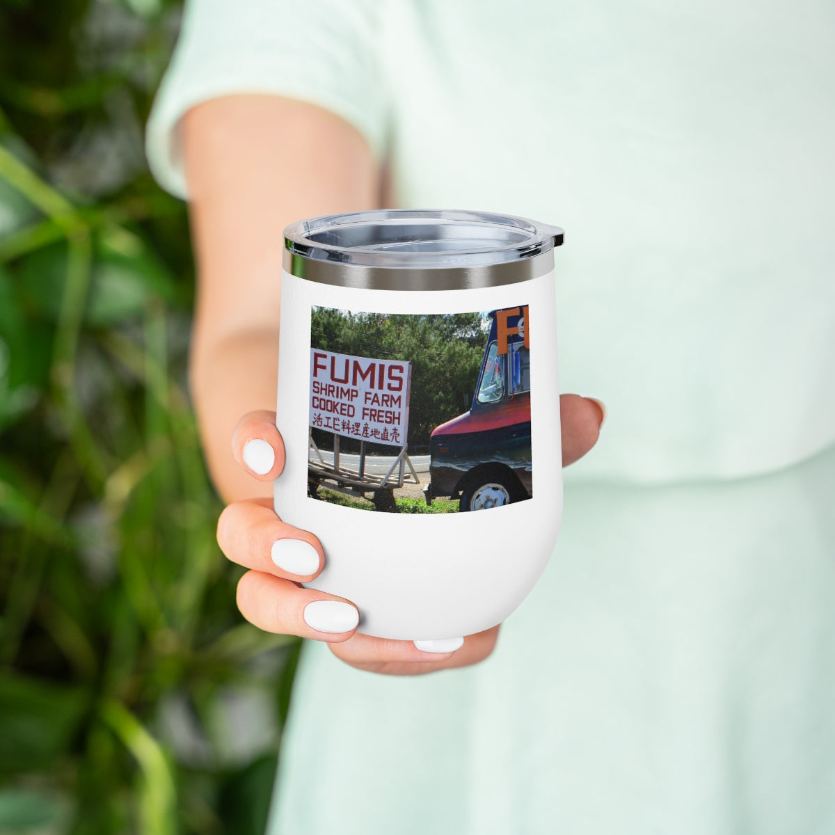 Aloha Keanu - 12 oz Insulated Wine Tumbler - Fry1Productions