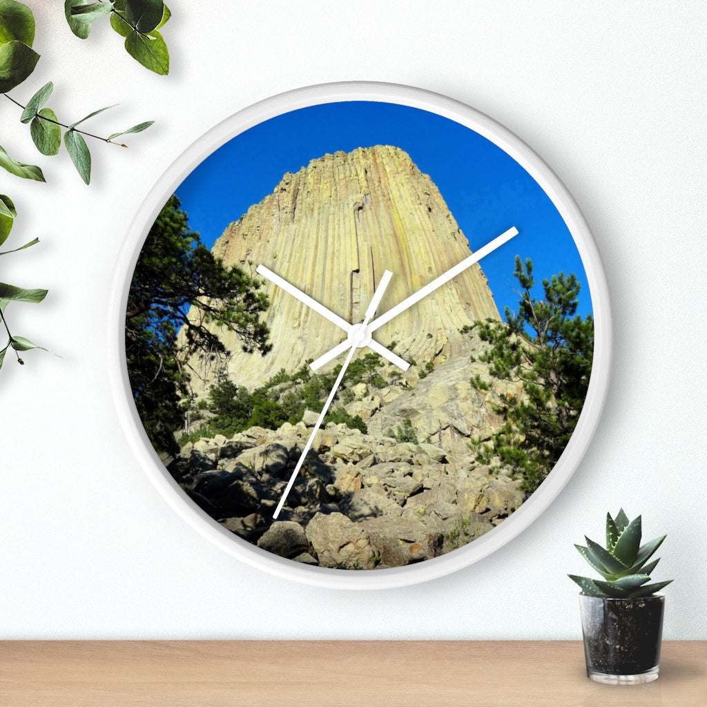 "Reaching Heaven"  - 10" Wooden Frame Wall Clock - Fry1Productions