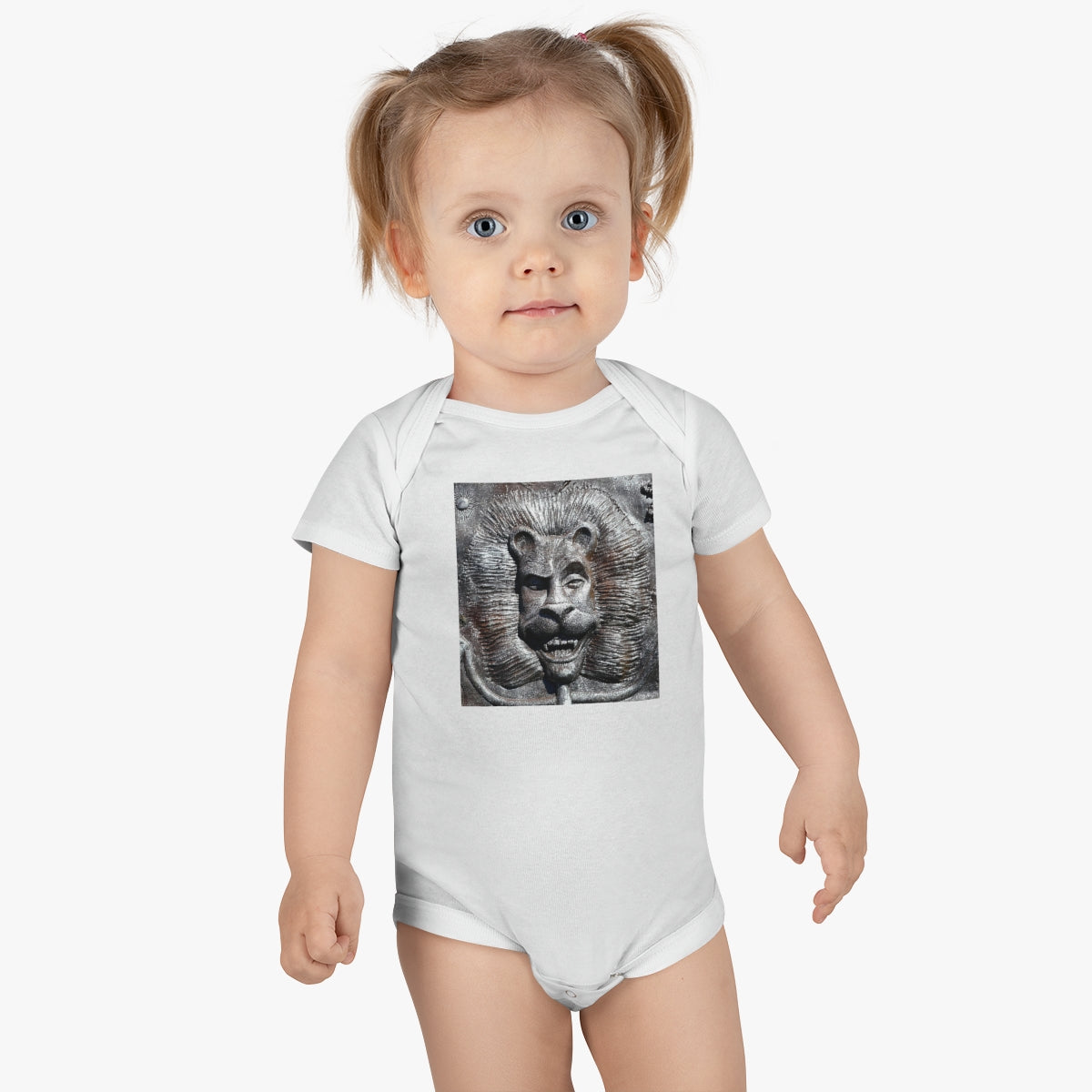 Lion's Friends Forever - Baby Short Sleeve Onesie - Fry1Productions