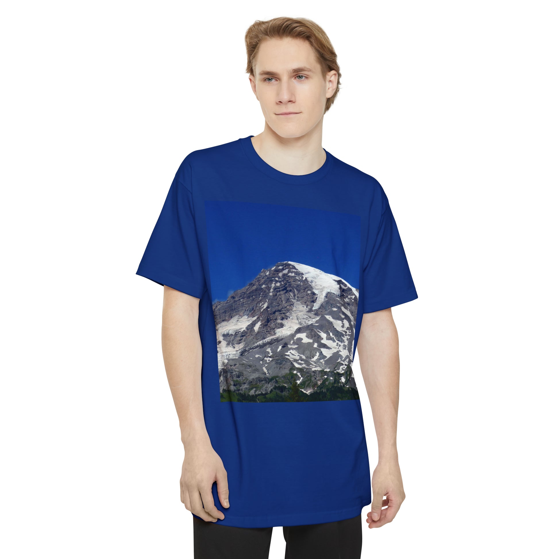 Majestic Mt. Rainier - Unisex Tall Beefy T-Shirt - Fry1Productions