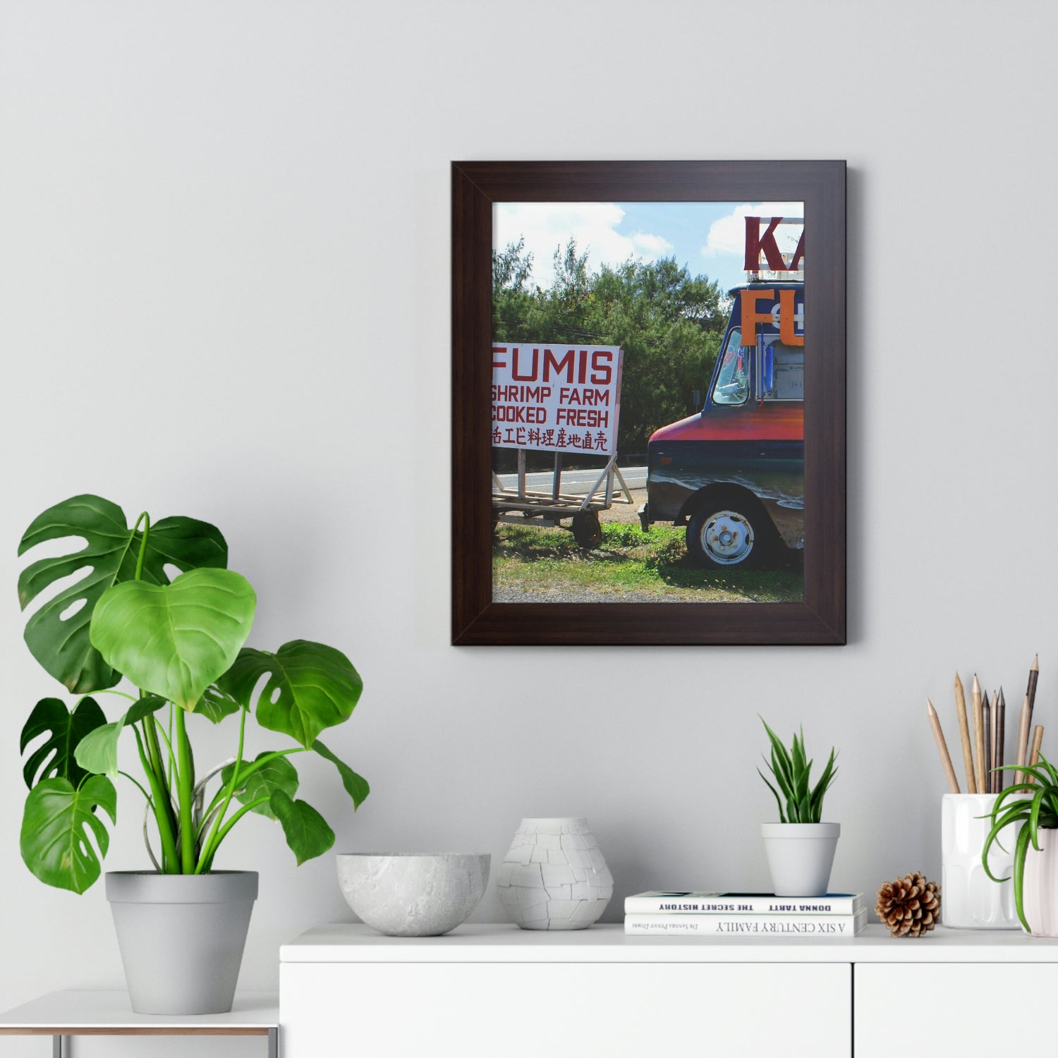Aloha Keanu - Framed Vertical Poster - Fry1Productions