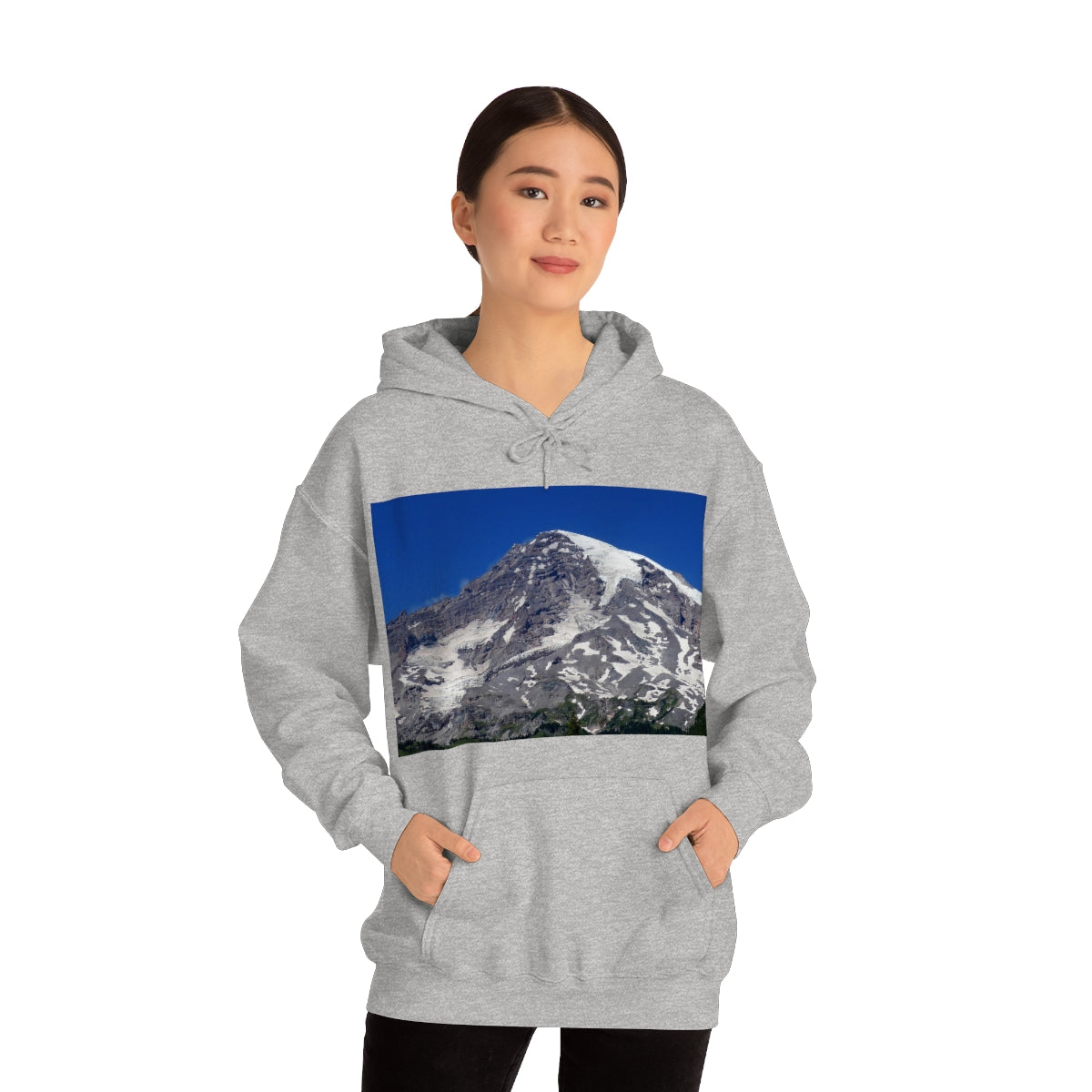 Majestic Mt. Rainier - Unisex Heavy Blend Hooded Sweatshirt - Fry1Productions