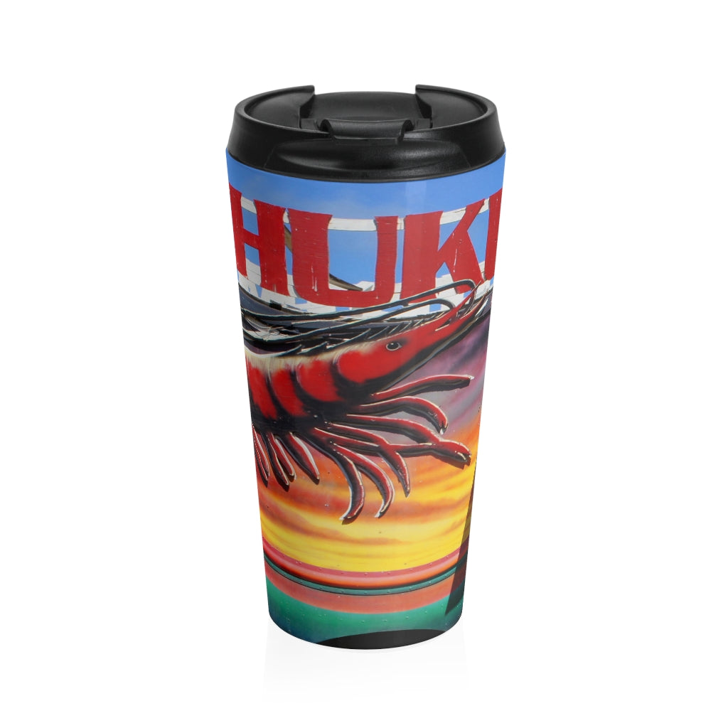 "Kahuku Kai" - Stainless Steel Travel Mug 15 oz - Fry1Productions