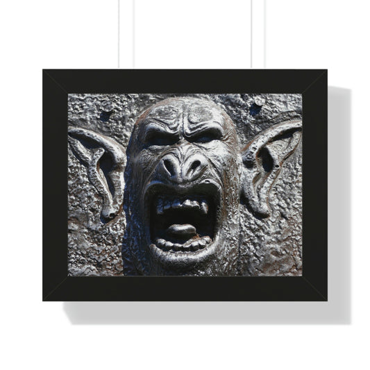 Frenzy Scream - Framed Horizontal Poster - Fry1Productions