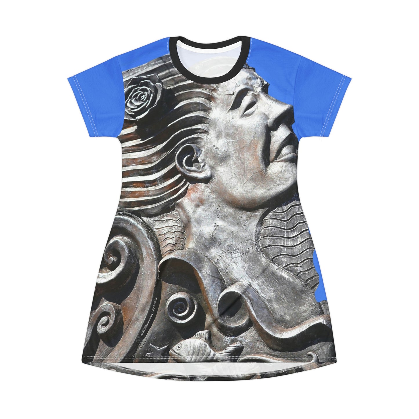 Nymph Beauty - Women's All-Over Print T-Shirt Dress - Fry1Productions
