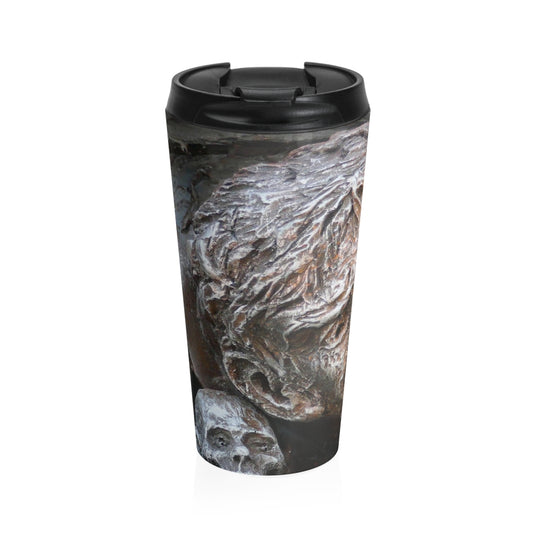 "Waiting for the King" - Stainless Steel Travel Mug 15 oz - Fry1Productions