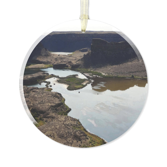 Reminisce of Ancient Thunder - Glass Ornament - Fry1Productions