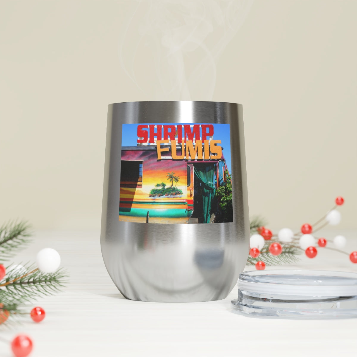 Island Love - 12 oz Insulated Wine Tumbler - Fry1Productions